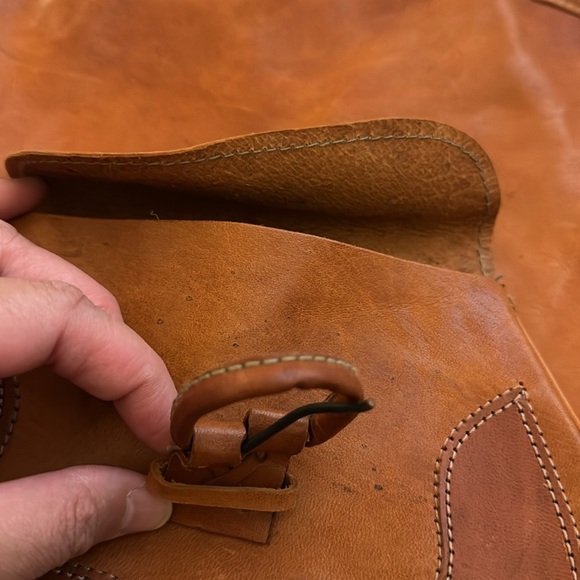 Vintage Handmade Leather Backpack - Picture 13 of 13